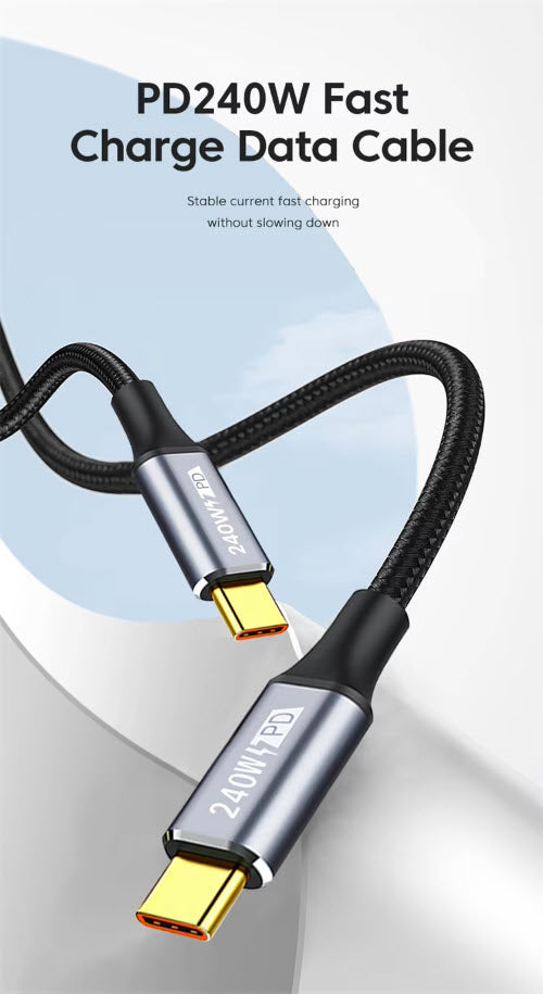 CurrentChic 2M USB-C 90° Right Angle Cable